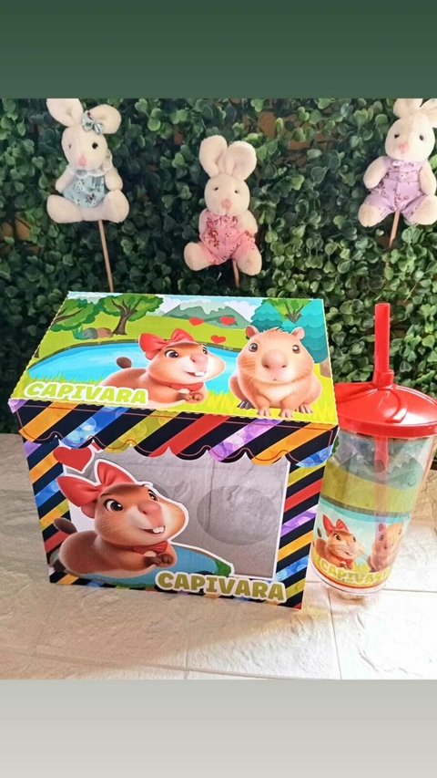 caixa copo Capivara