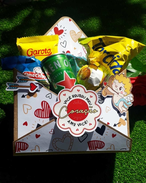 Caixa envelope cupido