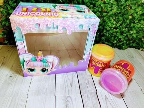 1 caixa ovo slime Lol Unicornio