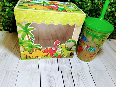 1 caixa ovo copo Dinossauro