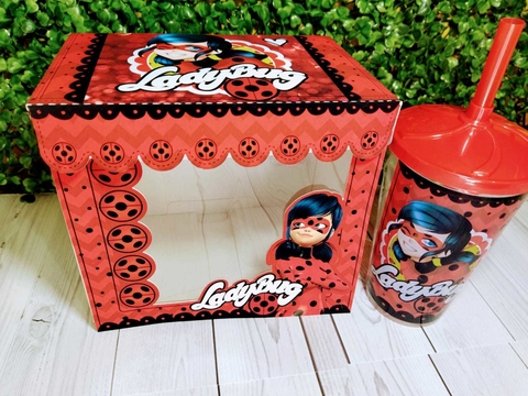 1 caixa ovo copo Lady Bug
