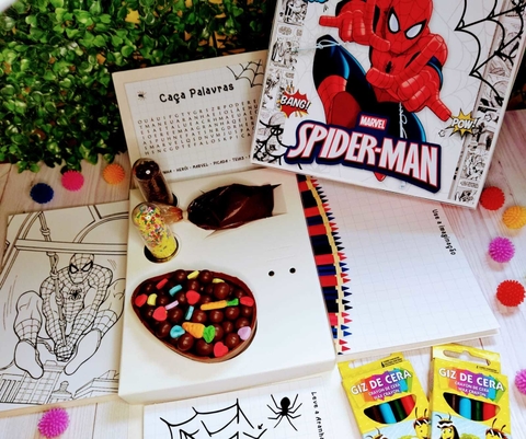 caixa explosão homem aranha