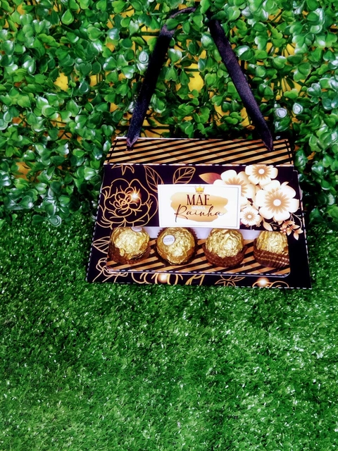 Caixa bolsinha 4 doces florida preta