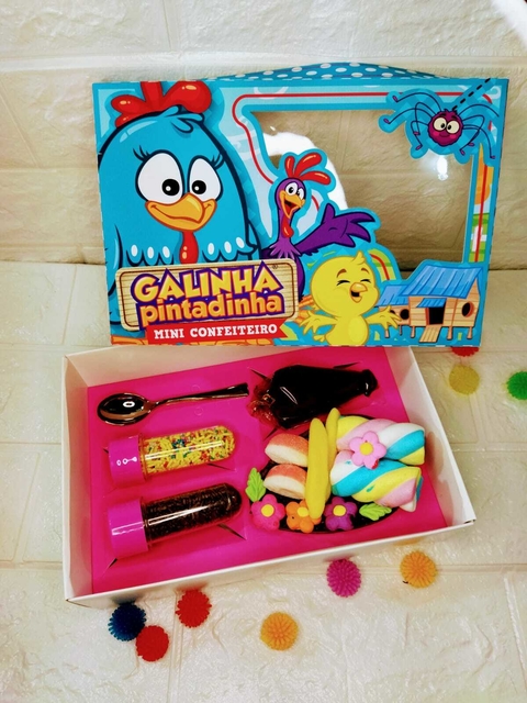 mini confeiteiro Galinha Pintadinha