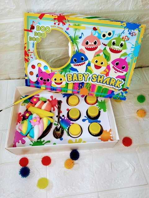 Caixa pintura Baby Shark