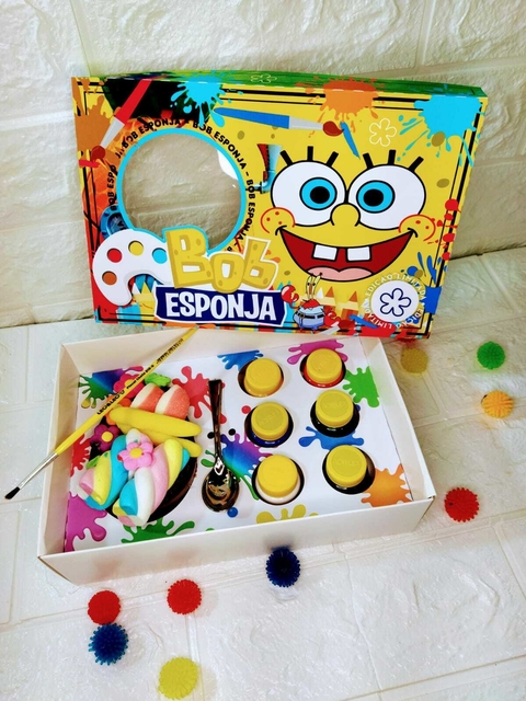 Caixa pintura Bob Esponja