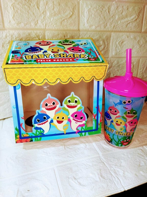 Caixa copo Baby Shark