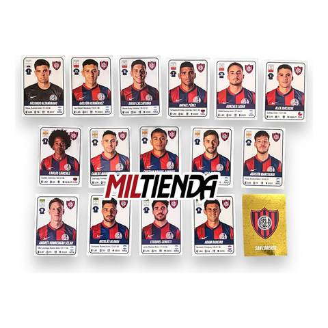 Figuritas Futbol Argentino 2023 San Lorenzo Set Completo San Lorenzo Plantel Completo