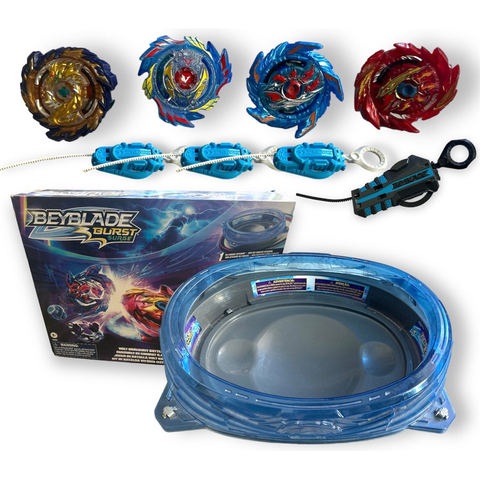 Beyblade Burse Surge Original Hasbro Set 4 Trompos Lanzador