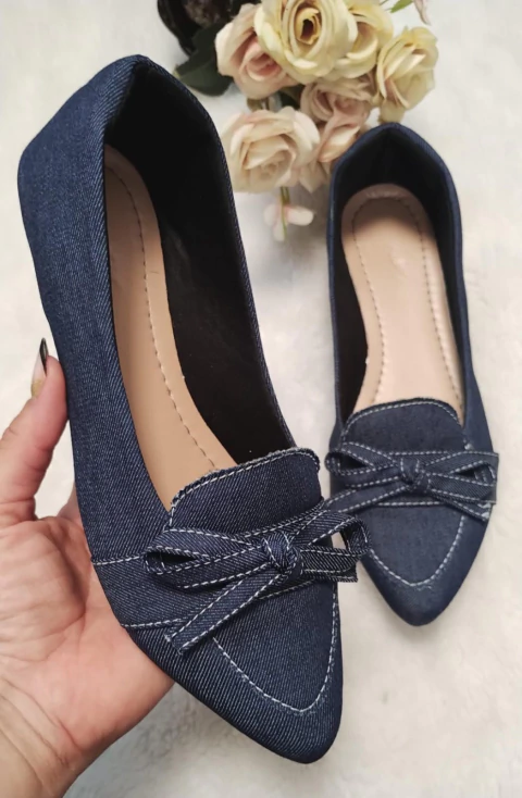 Sapatilha Janete Jeans Doce