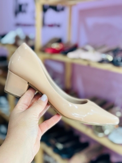 Imagem do Scarpin Basic Salto Bloco Nude Rosado