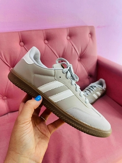 Tênis Inspira Samba Cinza e Branco - Doce Sapato