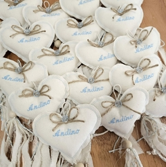 Pack x 12U Souvenir Corazones colgantes