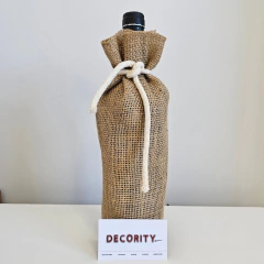 Pack x 5 Fundas de Botella de arpillera - DECORITY