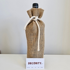 Pack x 10 Fundas de Botella de arpillera - DECORITY