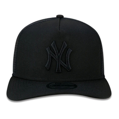 Boné Aba Curva New Era A-Frame Trucker Snapback New York Yankees Preto