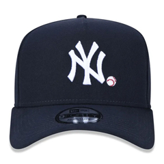Boné Aba Curva New Era NY Yankees 9FORTY MLB Marinho