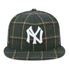 Boné New Era 59FIFTY MLB New York Yankees Modern Classic Fitted Aba Reta Xadrez