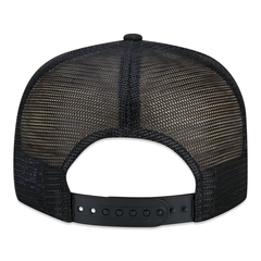 Boné New Era 9FIFTY Original Fit A-Frame Trucker Snapback Tecnologic Aba Reta Preto na internet