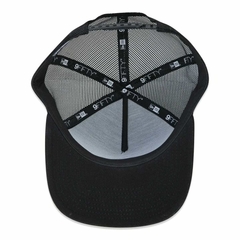 Boné New Era 9FIFTY Original Fit A-Frame Trucker Snapback Tecnologic Aba Reta Preto - Phyton Shop