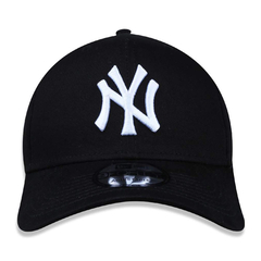 Boné New Era NY Yankees Aba Curva 9FORTY 940 Snapback Preto