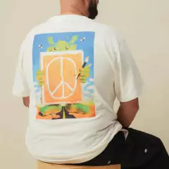 Camiseta Öus Ork Peace Pristine Bege na internet