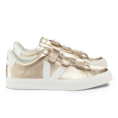Tênis Veja Recife Logo ChromeFree Leather Platine/White