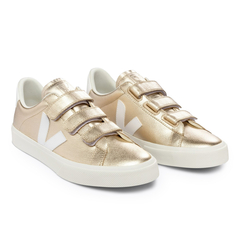 Tênis Veja Recife Logo ChromeFree Leather Platine/White - comprar online