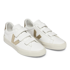 Tênis Veja Recife Logo ChromeFree Leather White/Platine - comprar online