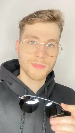 Armação de Grau | Hexagonal 2 em 1 Dourado