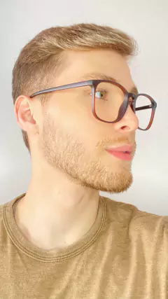 Armação Masculino | Ferdinando Marrom - comprar online