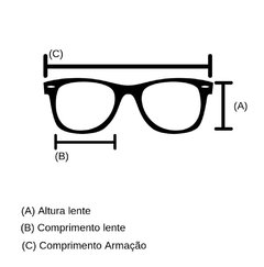 Armação de Grau | Adelia Preto c/ Dourado - comprar online