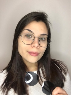 Armação de Grau | Hexagonal Grafite Clipon 2 em 1