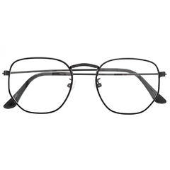 Armação de Grau Masculino | Hexagonal Preto - comprar online