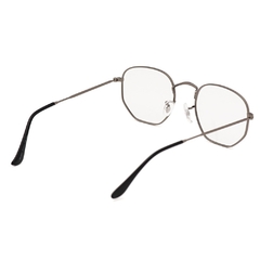 Armação de Grau | Hexagonal Grafite Clipon 2 em 1 - Armação de grau - Óculos Palas Eyewear