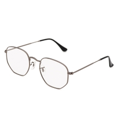 Armação de Grau | Hexagonal Grafite Clipon 2 em 1 na internet