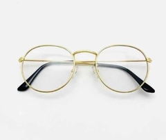 Armação Masculino | Round Dourado - comprar online