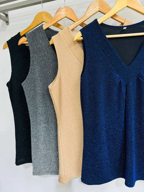 Musculosa lurex dama