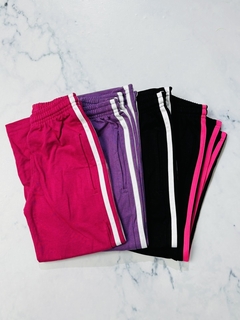 Pantalón de niña con tiras algodón rústico - comprar online