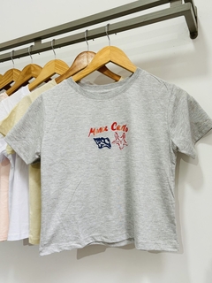 Remera algodón MONTECARLO a la cintura (Talle Aprox. M/L) en internet