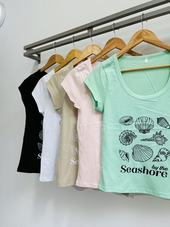 Remera de algodón cuello redondo MAR (Talle Aprox. M/L) en internet