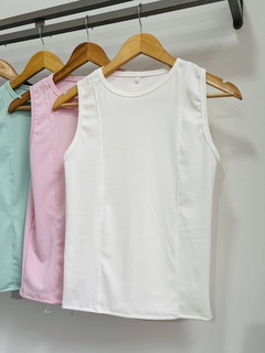 Musculosa de morley con lycra con linea al tono (Talle Aprox. M/L) en internet