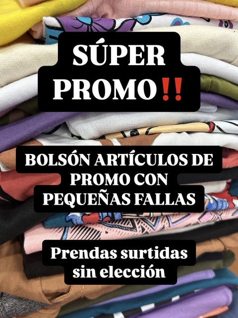 (x15 ARTICULOS) Bolsón pequeñas fallas articulos de primavera/verano