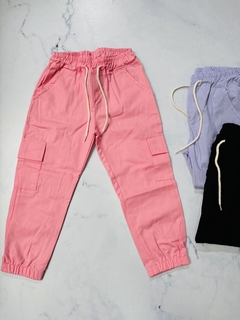 Jogger de gabardina de niña cargo - comprar online