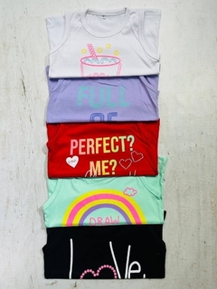 Musculosa algodón peinado niña - Avellaneda Mayorista Rosario