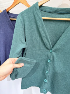 Saco corto cardigan darlon liso (T. Aprox: M/L) - tienda online