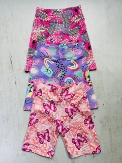 Ciclista niña lycra estampada - comprar online