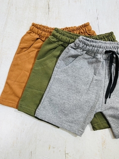 Short niño algodón rústico calidad extra con logo pequeño. - comprar online