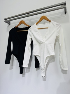 Body escote cruzado V morley mangas largas (T. Aprox: M/L) - comprar online