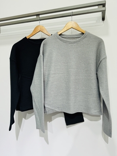 Sweater lanilla aspen tajo y mangas rectas (T. Aprox: M/L) - comprar online